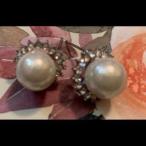 18kt Gold Dipped Topaz Fresh Water Pearl Studs